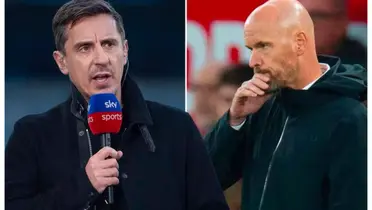 Gary Neville and Erik ten Hag