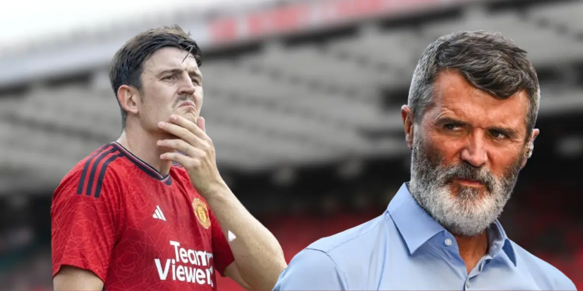 Harry Maguire and Roy Keane