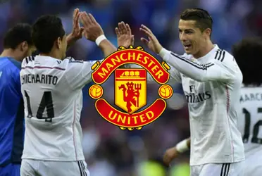 Javier Hernández and Cristiano Ronaldo played together one season at Real Madrid