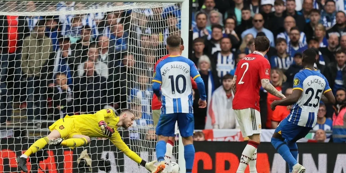 Man United reached the 2023 FA Cup final after beating Brighton & Hove Albion on penalties at Wembley on Sunday.