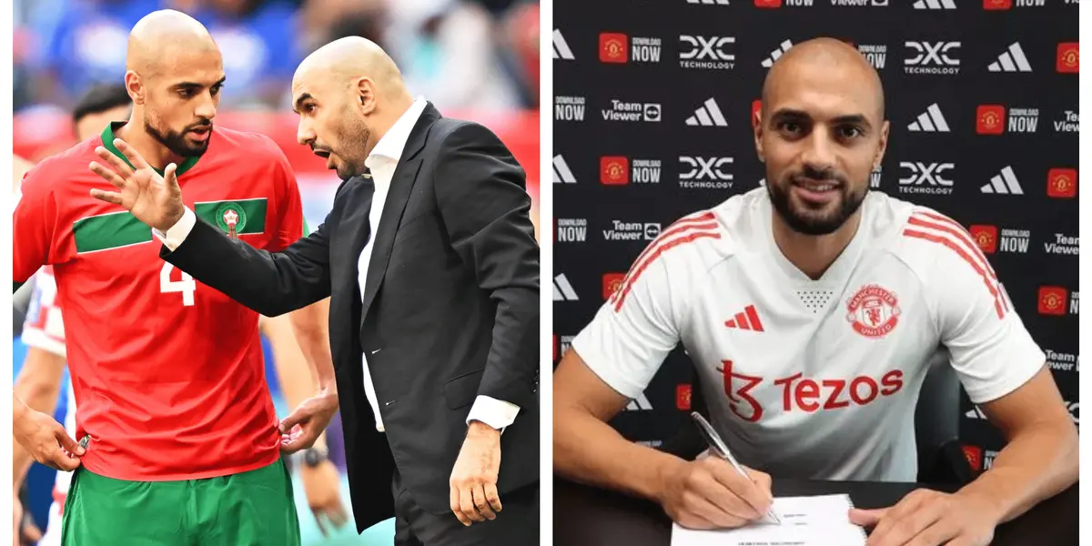 Manchester United and Erik ten Hag gets an update on the Sofyan Amrabat injury directly from the Morocco National team coach.