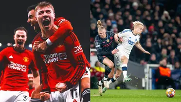 Rasmus Hojlund's brother Oscar got Man United fans excited with a great defensive action on Haaland.