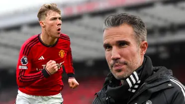 Robin Van Persie and Rasmus Hojlund