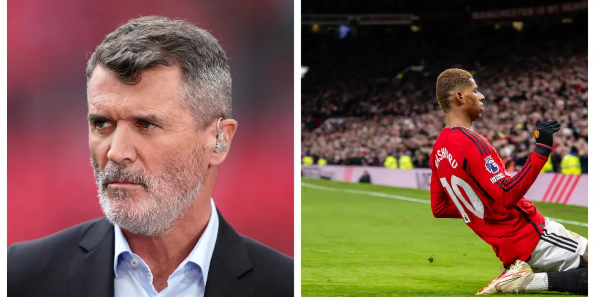 Roy Keane was not happy with Marcus Rashford celebration in yesterdays game