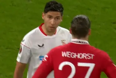 The Manchester United striker committed a harsh offense against the defender, who had to retire for a few seconds and, when he entered, he reproached him for his attitude.